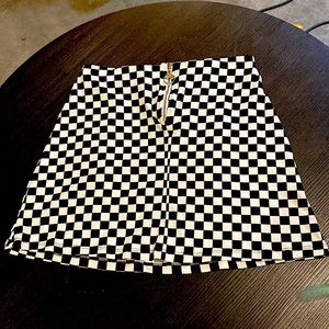 Joe boxer checkered skirt